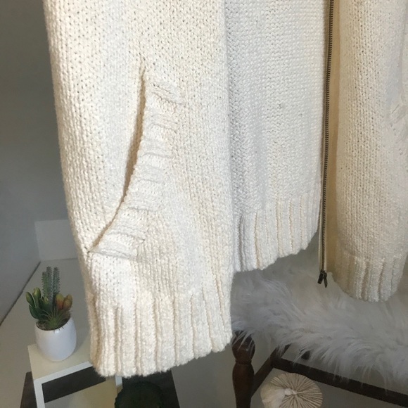 Cream Cardigan Knit Sweater - Picture 4 of 6